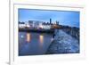 St. Andrews Harbour before Dawn, Fife, Scotland, United Kingdom, Europe-Mark-Framed Photographic Print