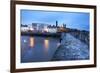 St. Andrews Harbour before Dawn, Fife, Scotland, United Kingdom, Europe-Mark-Framed Photographic Print