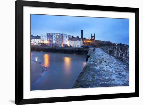 St. Andrews Harbour before Dawn, Fife, Scotland, United Kingdom, Europe-Mark-Framed Photographic Print