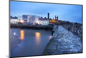 St. Andrews Harbour before Dawn, Fife, Scotland, United Kingdom, Europe-Mark-Mounted Photographic Print