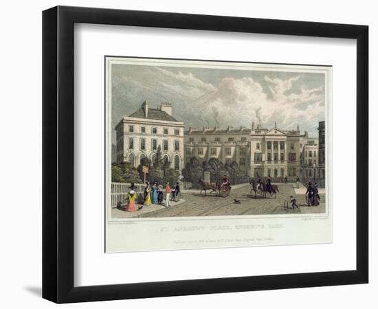 St. Andrews Place, Regents Park, 1828-Thomas Hosmer Shepherd-Framed Giclee Print