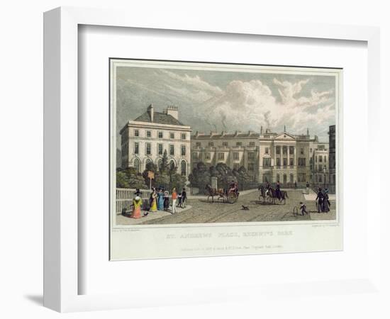 St. Andrews Place, Regents Park, 1828-Thomas Hosmer Shepherd-Framed Giclee Print