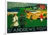 St. Andrews Vintage Poster - Europe-Lantern Press-Framed Art Print