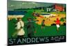 St. Andrews Vintage Poster - Europe-Lantern Press-Mounted Art Print