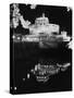 St. Angelo Castle Reflecting in the Tiber River-Bettmann-Stretched Canvas