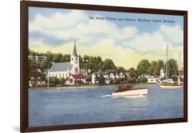 St. Ann's Church, Mackinac Island, Michigan-null-Framed Art Print