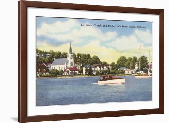 St. Ann's Church, Mackinac Island, Michigan-null-Framed Art Print