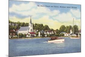 St. Ann's Church, Mackinac Island, Michigan-null-Mounted Art Print