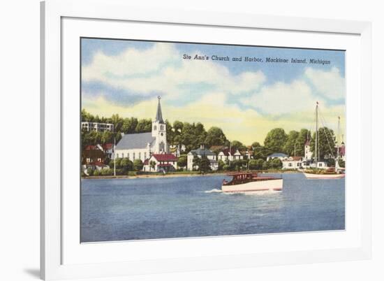 St. Ann's Church, Mackinac Island, Michigan-null-Framed Premium Giclee Print