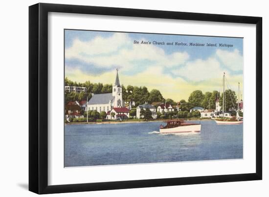 St. Ann's Church, Mackinac Island, Michigan-null-Framed Art Print