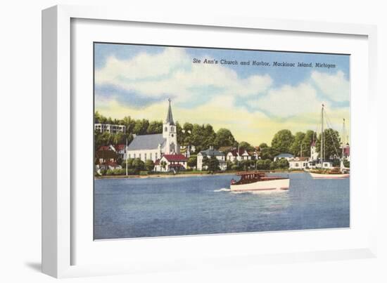 St. Ann's Church, Mackinac Island, Michigan-null-Framed Art Print