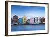 St. Anna Bay Looking Towards Colonial Merchant Houses Lining Handelskade Along Punda's Waterfront-Jane Sweeney-Framed Photographic Print