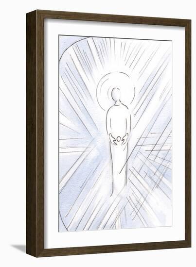 St Anne Conceived in Her Womb the Immaculate One, like a Host; the Virgin Mary, Who Would Become Th-Elizabeth Wang-Framed Giclee Print