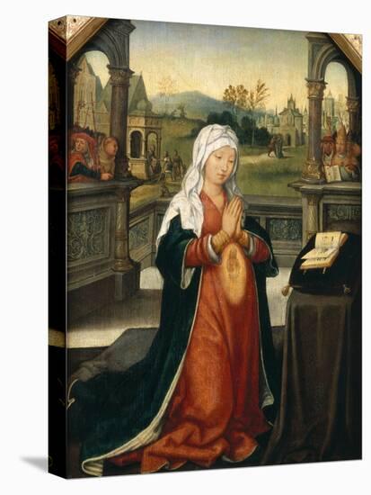 St.Anne Conceiving the Virgin-Jean The Elder Bellegambe-Stretched Canvas