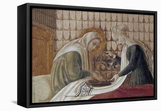 St Anne, Detail from Nativity of Virgin-Paolo Uccello-Framed Stretched Canvas