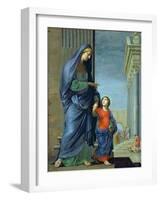 St. Anne Leading the Virgin to the Temple, c.1635-45-Jacques Stella-Framed Giclee Print