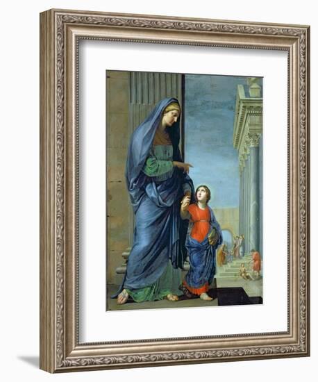 St. Anne Leading the Virgin to the Temple, c.1635-45-Jacques Stella-Framed Giclee Print