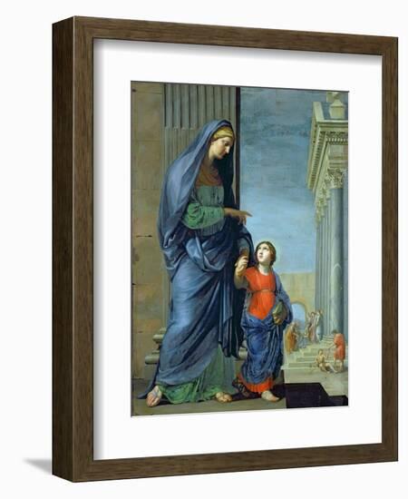 St. Anne Leading the Virgin to the Temple, c.1635-45-Jacques Stella-Framed Giclee Print