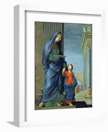 St. Anne Leading the Virgin to the Temple, c.1635-45-Jacques Stella-Framed Giclee Print