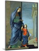 St. Anne Leading the Virgin to the Temple, c.1635-45-Jacques Stella-Mounted Giclee Print