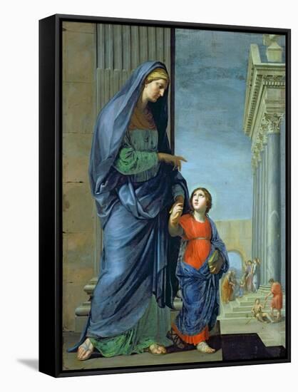 St. Anne Leading the Virgin to the Temple, c.1635-45-Jacques Stella-Framed Stretched Canvas