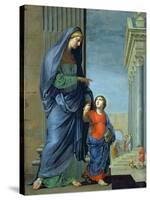St. Anne Leading the Virgin to the Temple, c.1635-45-Jacques Stella-Stretched Canvas