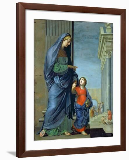 St. Anne Leading the Virgin to the Temple, c.1635-45-Jacques Stella-Framed Giclee Print