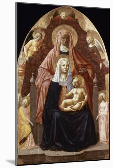 St. Anne, Madonna & Child.-Masaccio-Mounted Giclee Print