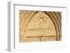 St. Anne's gate tympanum, west front, Notre Dame Cathedral, France-Godong-Framed Photographic Print