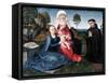 St Anne, the Virgin and Child and a Donor-Hans Memling-Framed Stretched Canvas