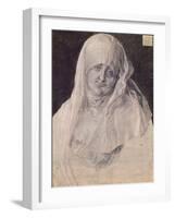 St. Anne with Her Head Covered by Veil-Albrecht Dürer-Framed Giclee Print