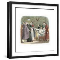 St Anselm Reluctantly Accepting the Archbishopric of Canterbury, 1093-null-Framed Giclee Print