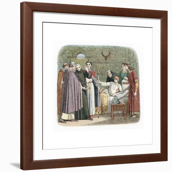 St Anselm Reluctantly Accepting the Archbishopric of Canterbury, 1093-null-Framed Giclee Print