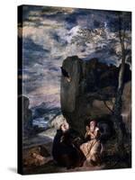 St Anthony and St Paul, the Hermit, 1645-Diego Velazquez-Stretched Canvas