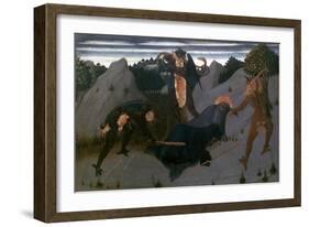 St Anthony Beaten by Devils, 1423-1426-Sassetta-Framed Giclee Print