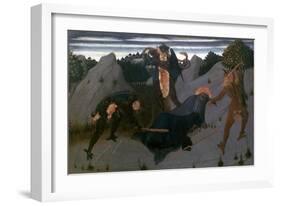 St Anthony Beaten by Devils, 1423-1426-Sassetta-Framed Giclee Print