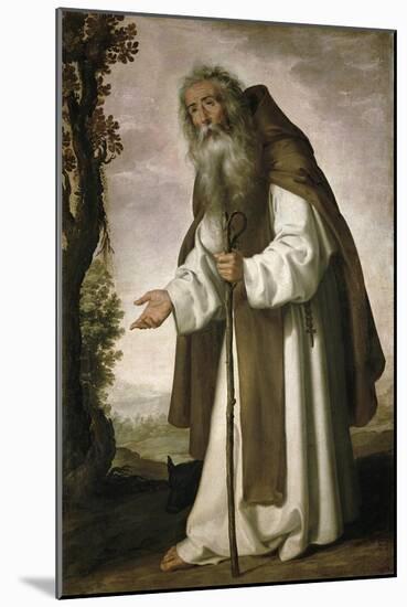 St. Anthony Dispirited, 1640-Francisco de Zurbarán-Mounted Giclee Print