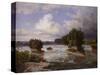 St. Anthony Falls as it Appeared in 1848, 1855-Henry Lewis-Stretched Canvas