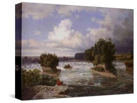 St. Anthony Falls as it Appeared in 1848, 1855-Henry Lewis-Stretched Canvas