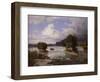 St. Anthony Falls as it Appeared in 1848, 1855-Henry Lewis-Framed Giclee Print