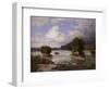 St. Anthony Falls as it Appeared in 1848, 1855-Henry Lewis-Framed Giclee Print