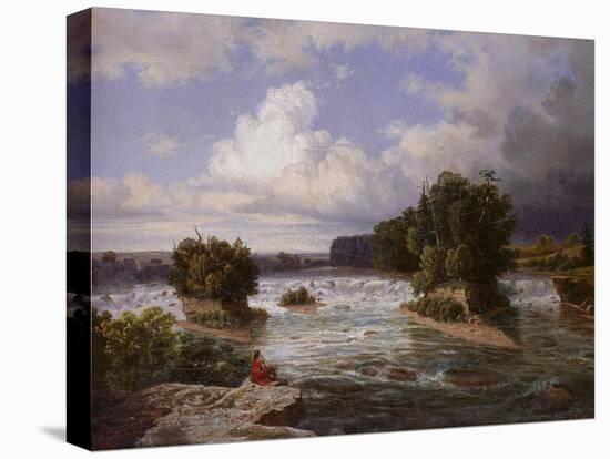St. Anthony Falls as it Appeared in 1848, 1855-Henry Lewis-Stretched Canvas