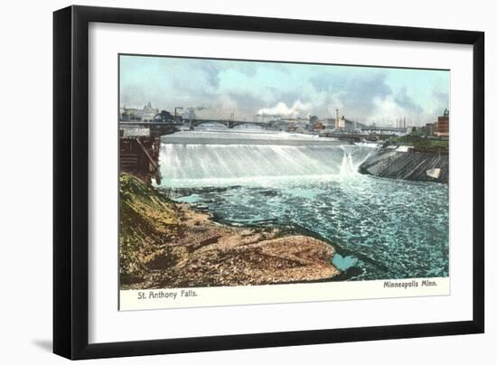 St. Anthony Falls, Minneapolis, Minnesota-null-Framed Art Print