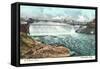 St. Anthony Falls, Minneapolis, Minnesota-null-Framed Stretched Canvas