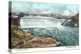 St. Anthony Falls, Minneapolis, Minnesota-null-Stretched Canvas