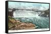 St. Anthony Falls, Minneapolis, Minnesota-null-Framed Stretched Canvas