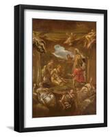 St. Anthony of Padua Healing a Young Man-Luca Giordano-Framed Giclee Print