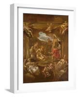 St. Anthony of Padua Healing a Young Man-Luca Giordano-Framed Giclee Print