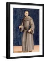 St. Anthony of Padua, Panel from the Predella of the Colonna Altarpiece, C.1502-Raphael-Framed Giclee Print