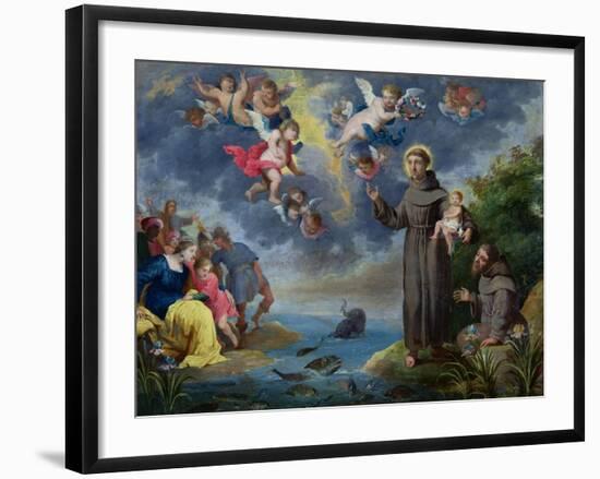 St. Anthony of Padua Preaching to the Fish-Victor Wolfvoet-Framed Giclee Print